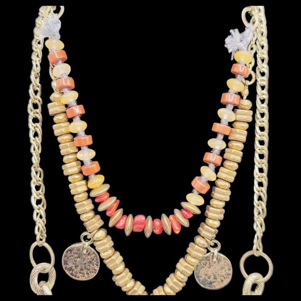 NWT Free people Under The Same Sun Gold Necklace Jewelry Gift - Picture 9 of 10